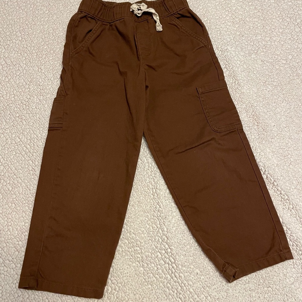 Boy - Wonder Nation Brown Pants with Elastic Waist. Size 5